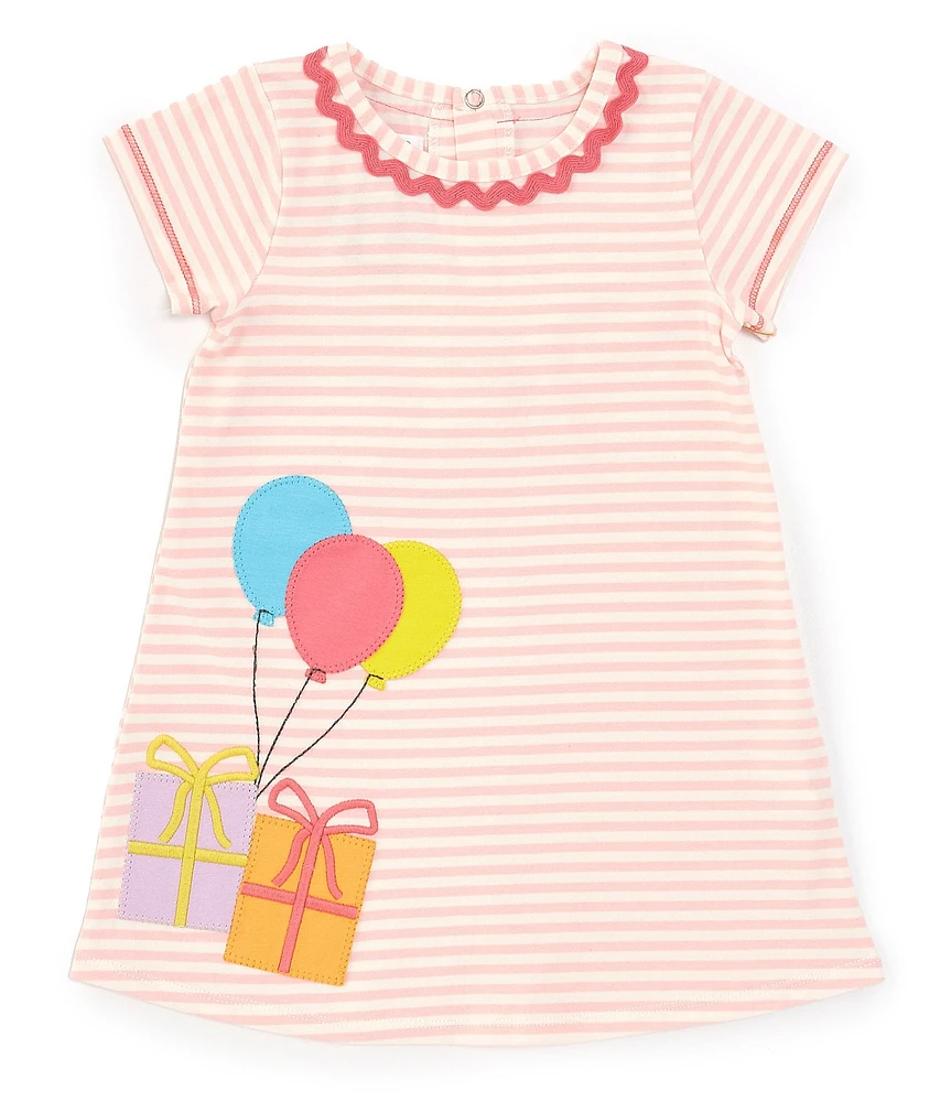 Mud Pie Baby Girls Short-Sleeve Birthday Girl T-Shirt Dress