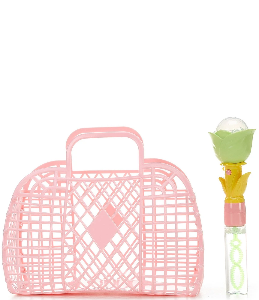 Mud Pie Kids Jelly Tote Bubbles 2-Piece Set
