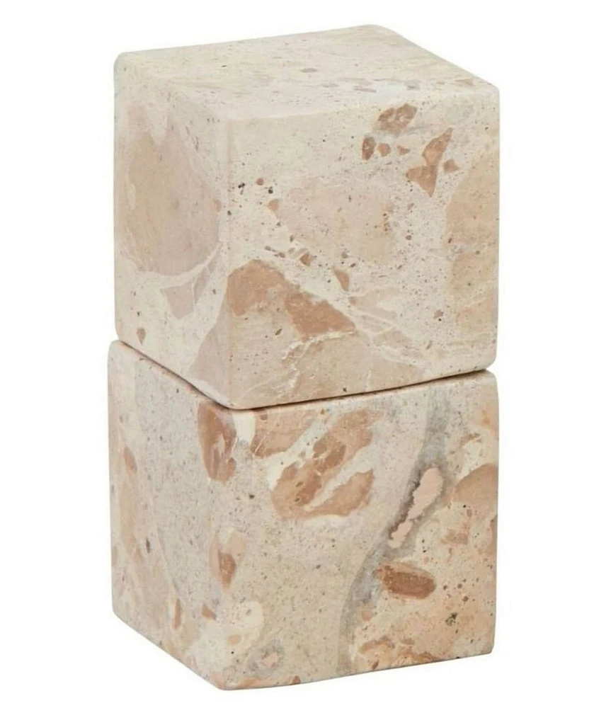 Mud Pie Westport Marble Cube Salt & Pepper Set