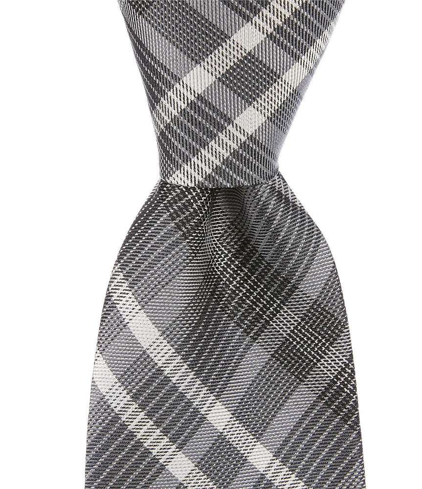 Murano Bert Finline Plaid 3 1/8#double; Silk Tie