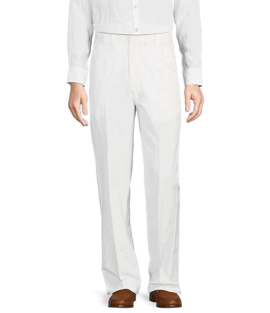 Murano Big & Tall Baird McNutt Linen Relaxed Fit Pleated Front Suit Separates Pants