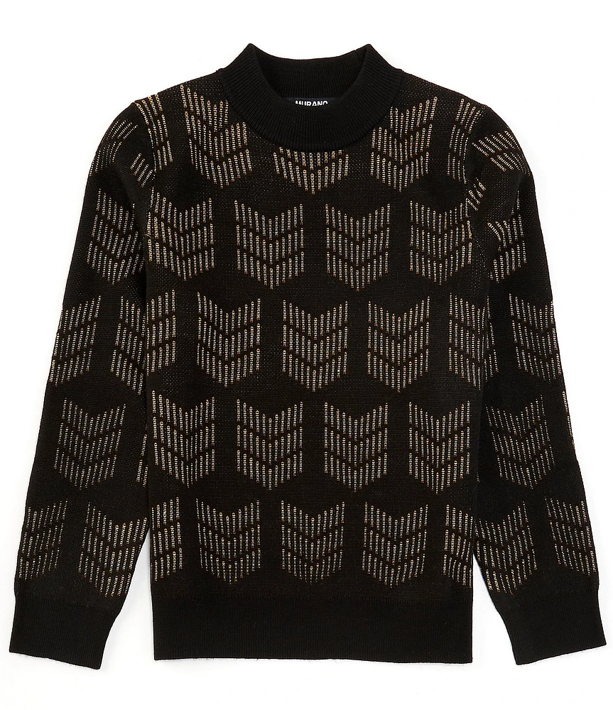Murano Big Boys Pattern Crew Neck Sweater