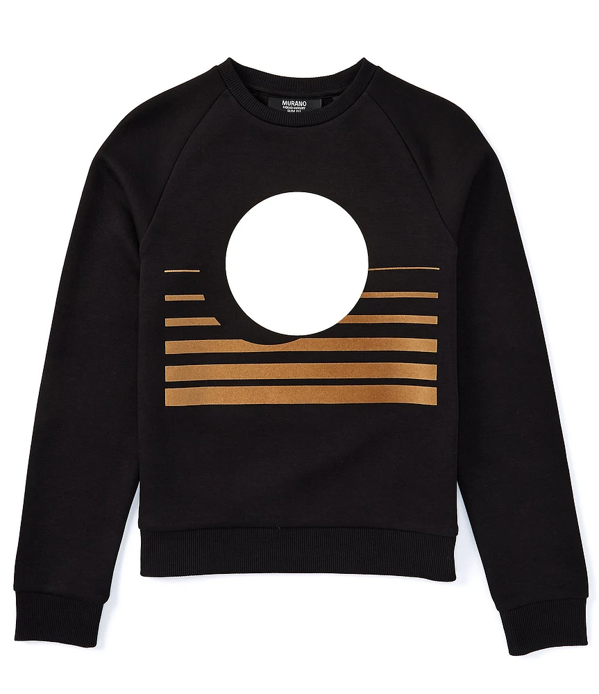 Murano Big Boys Screen Print Crew Neck Pullover
