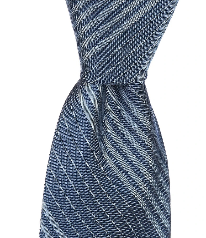 Murano Feller Multi Stripe 3 1/8#double; Silk Tie