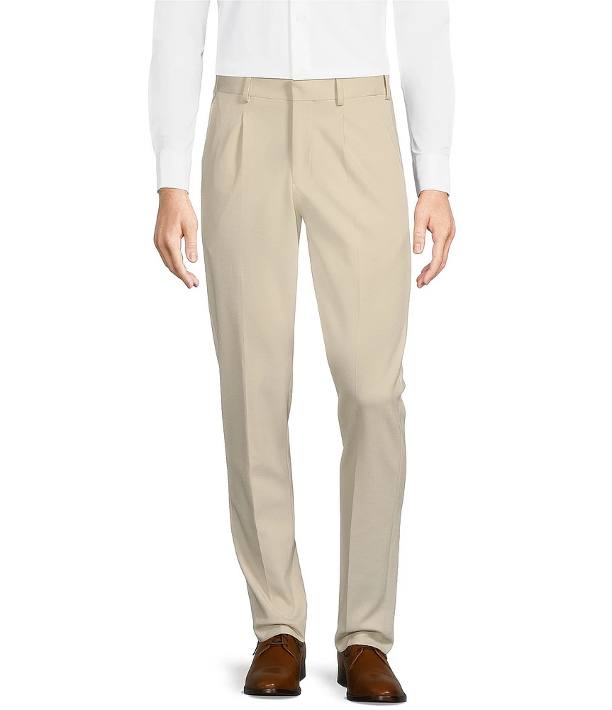 Murano Lucas Fit Pleated Knit Textured Suit Separate Dress Pants