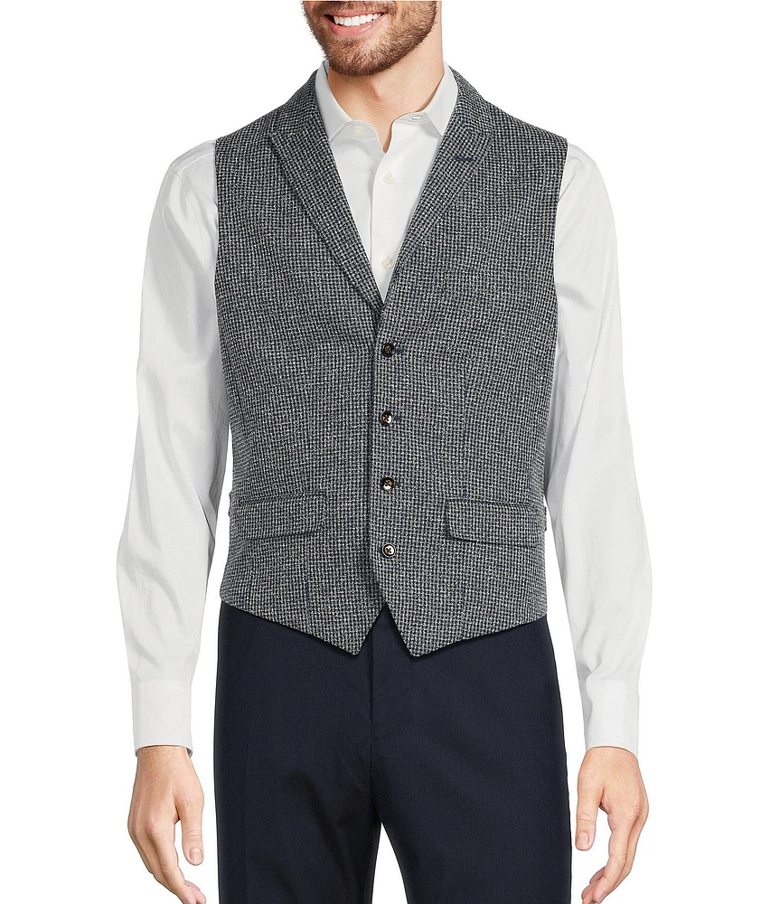 Murano Notch Lapel Check Suit Separates Vest