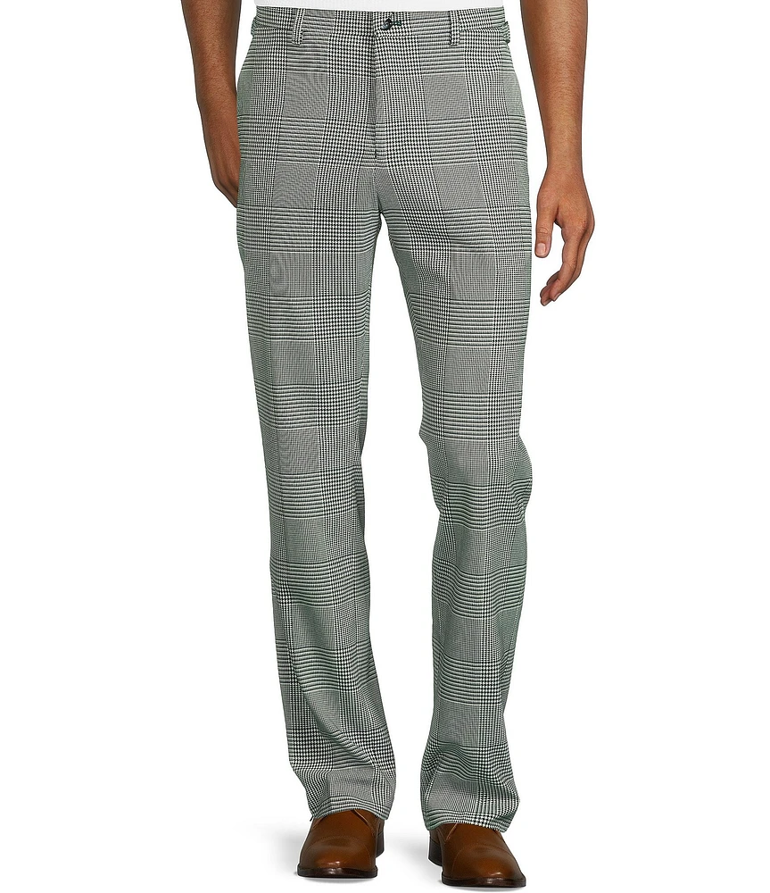 Murano Shape of Water Collection Alex Slim Fit Glen Plaid Suit Separates Dress Pants