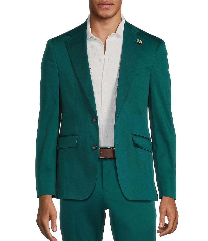 Murano Shape of Water Collection Slim Fit Sateen Suit Separate Jacket