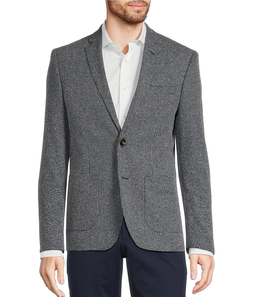 Murano Slim Fit Notch Lapel Check Suit Separate Blazer