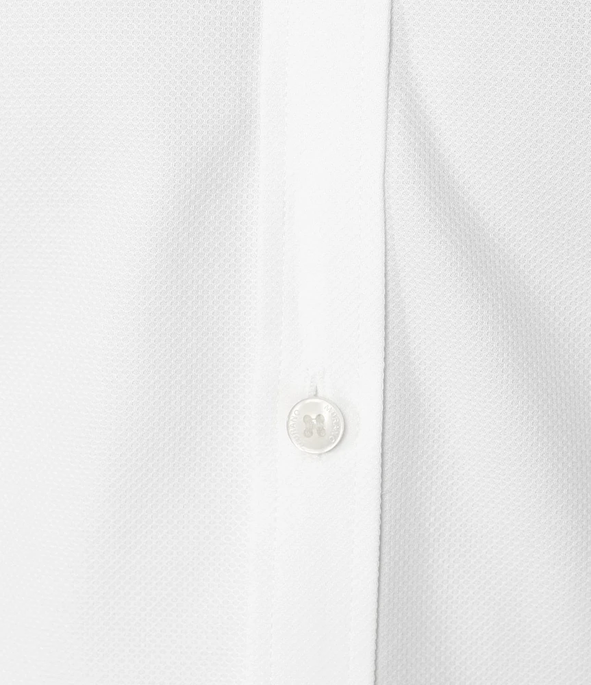 Murano Wardrobe Essentials Solid Dobby Stretch Long Sleeve Woven Shirt