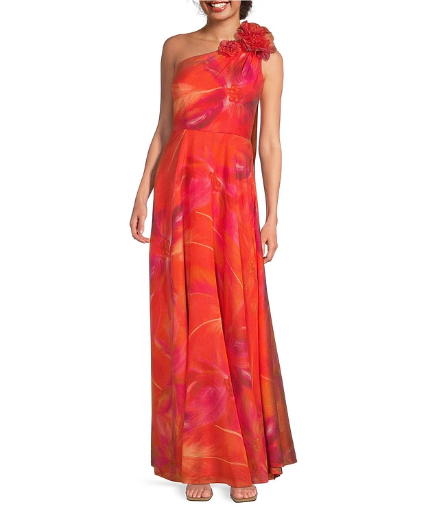plus size pink formal dress 2000S MARCHESA Black & White Beaded Gown As-Is main image 1