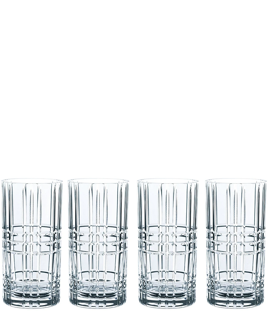 Nachtmann Square Long Drink Glasses, Set of 4