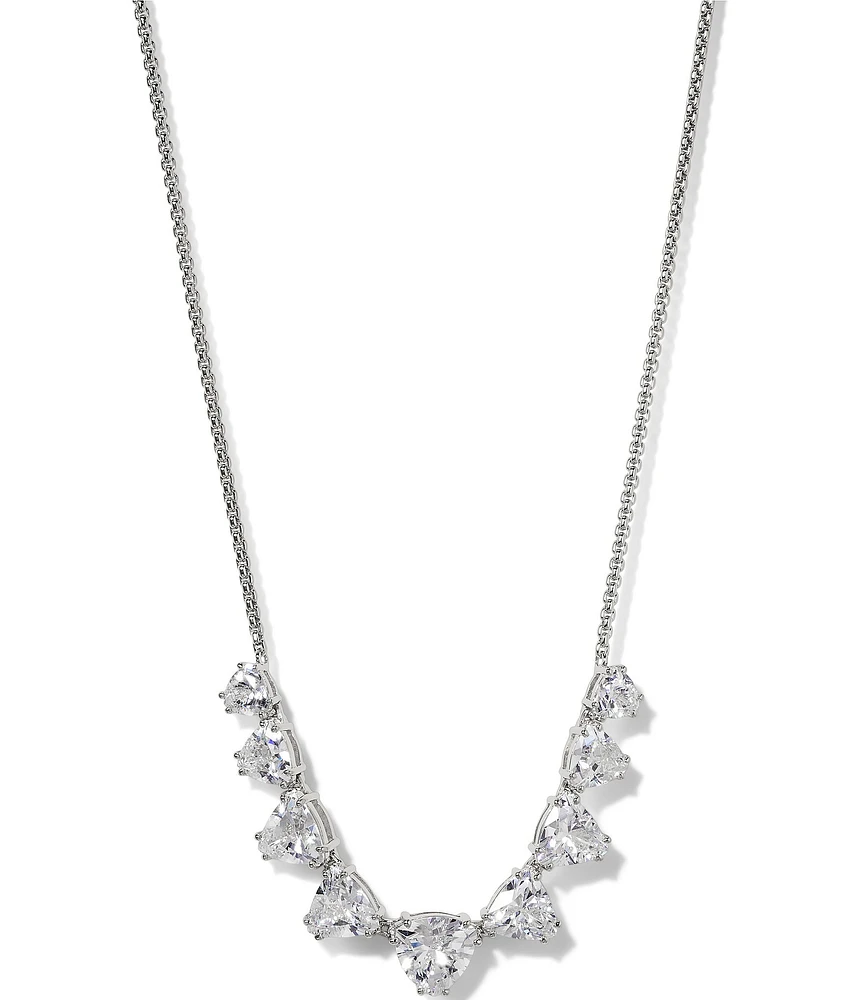 Nadri Luxor Cubic Zirconia Frontal Collar Necklace