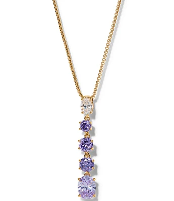 Nadri Nat Beauty Lavender CZ Y Necklace
