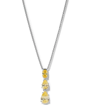 Nadri Nat Beauty Yellow CZ Y-Necklace