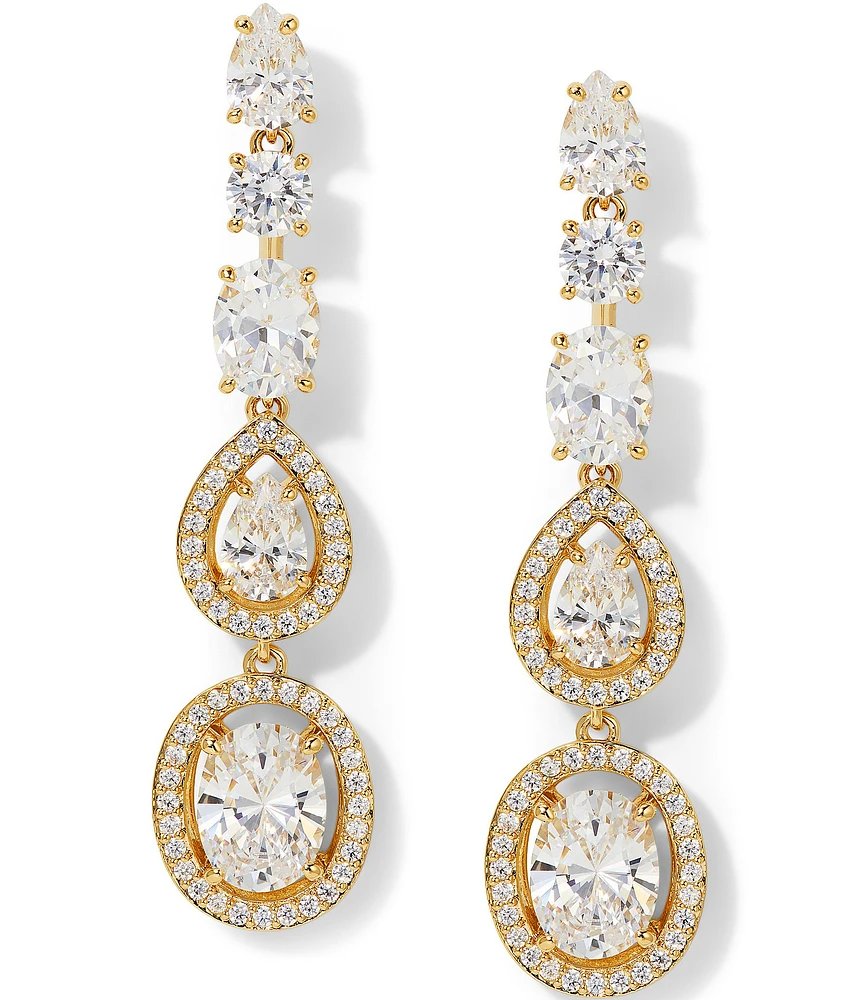Nadri Radiant Mix Crystal Linear Earrings