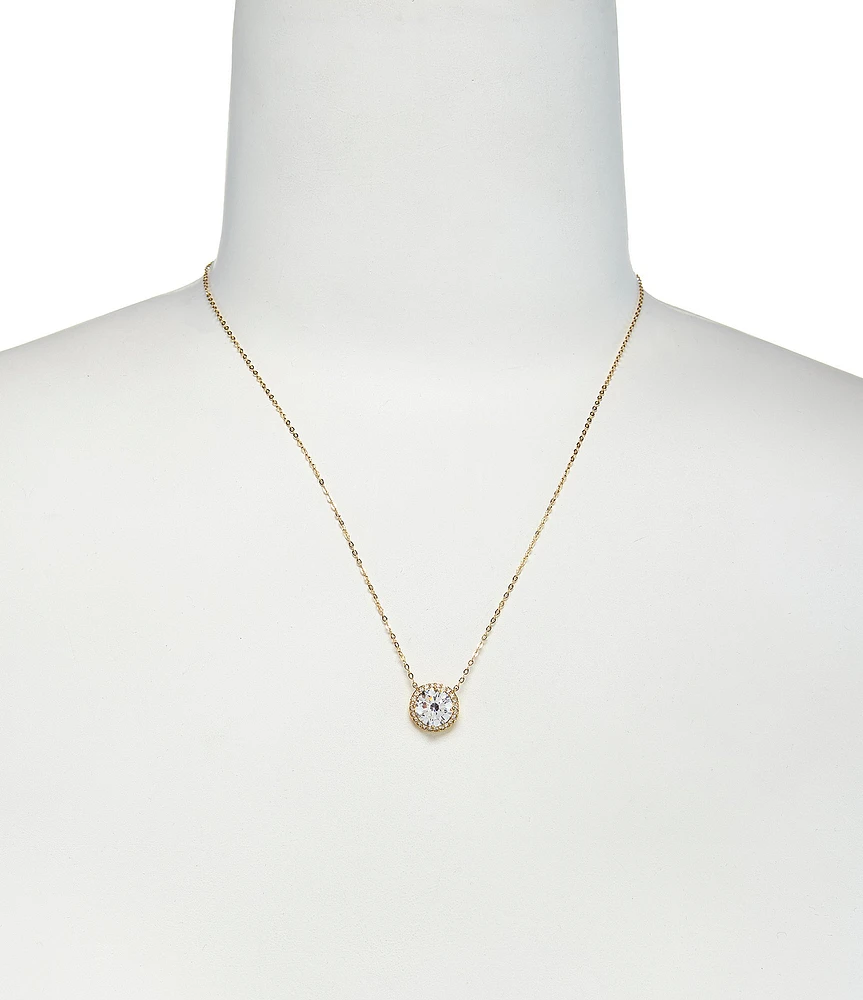 Nadri Round Cubic Zirconia Pendant Necklace