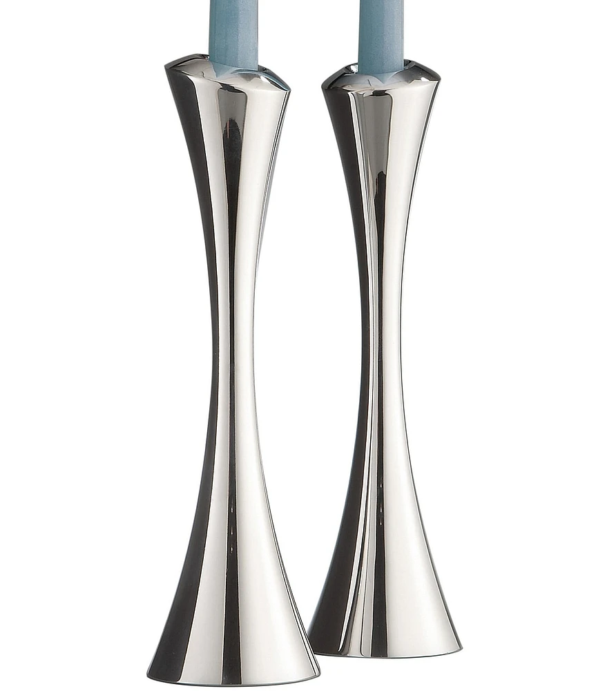 Nambe Aquila Metal Alloy Candlesticks, Set of 2