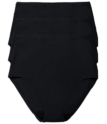 Natori Bliss Bare Cotton High-Waist Brief 3-Pack