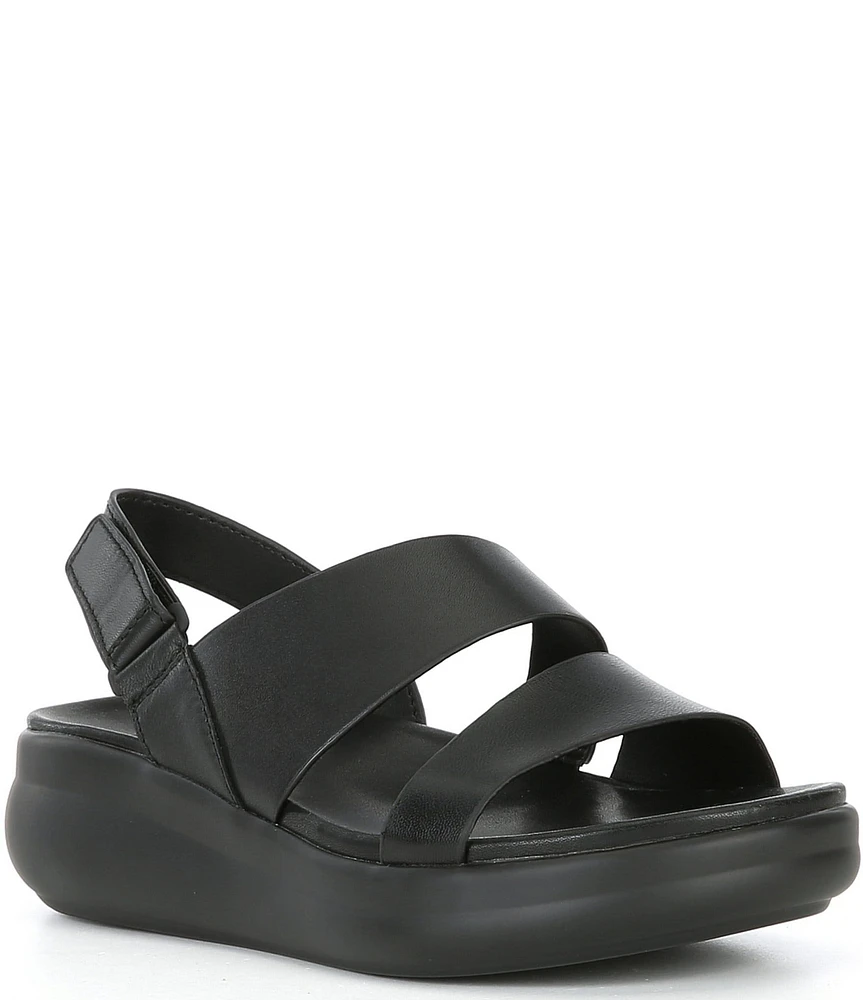 Naturalizer Darby Leather Wedge Slingback Sandals