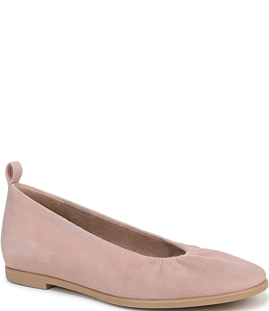 Naturalizer Estie Gathered Suede Ballet Flats