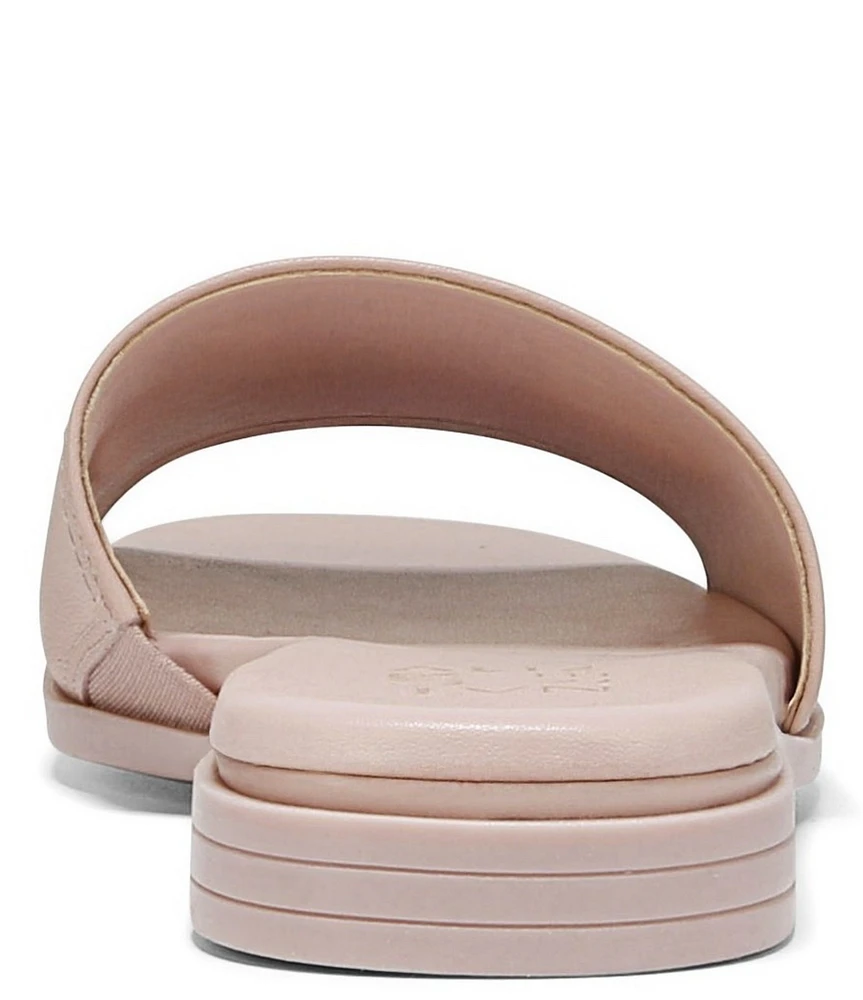 Naturalizer Genevieve Leather Logo Slide Sandals