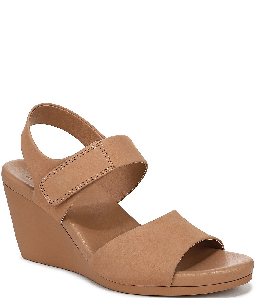 Naturalizer Imani Nubuck Suede Wedge Sandals