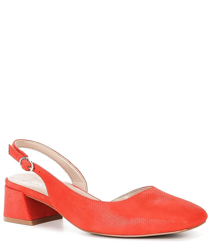Naturalizer Jayla Glossy Suede Slingback Pumps