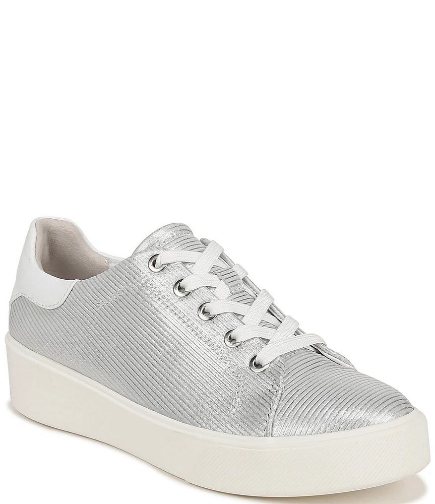 Naturalizer Morrison 2.0 Metallic Stripe Leather Platform Sneakers
