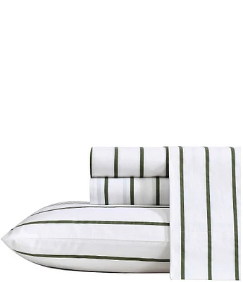 Nautica Brenton Stripe Cotton Percale Sheet Set