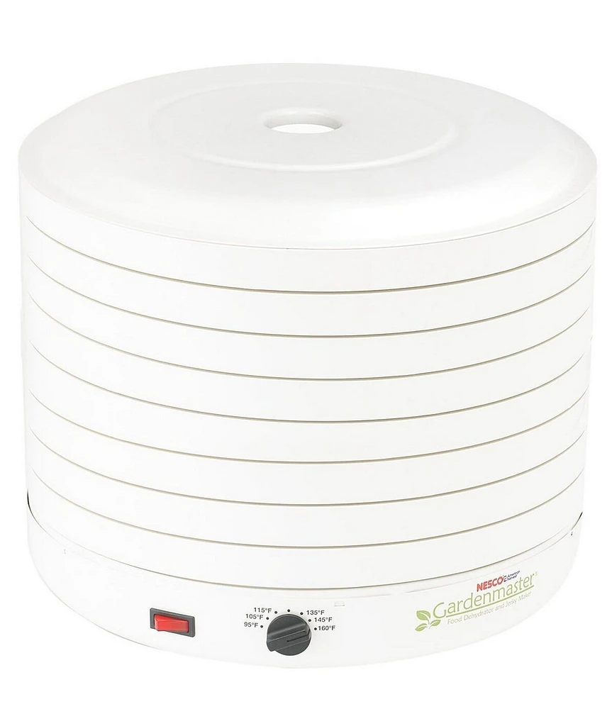 Nesco Gardenmaster 8-Tray White Expandable Food Dehydrator with Recipe Book
