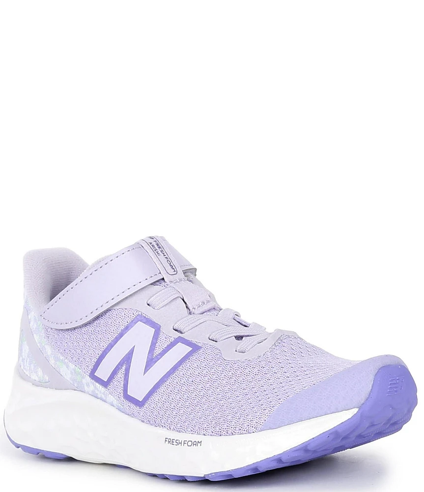 New Balance Girls' Floral Fresh Foam Arishi V4 Hook-and-Loop Running Shoes (Youth)