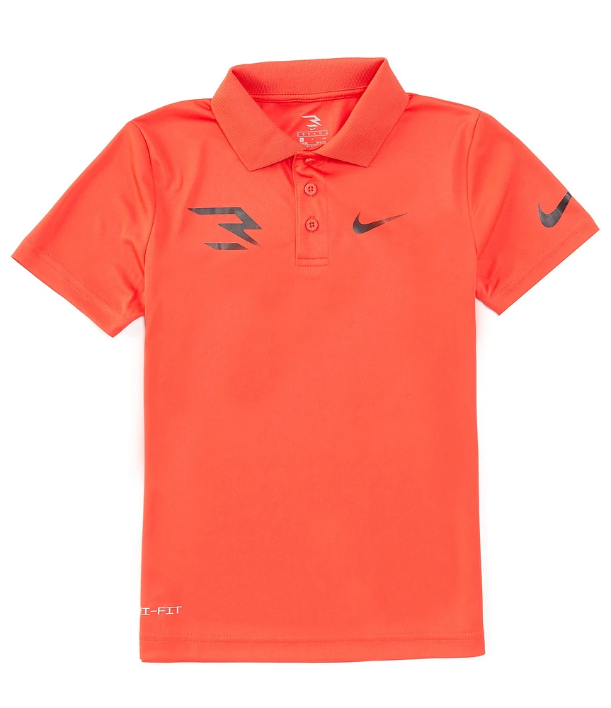 Nike 3BRAND By Russell Wilson Big Boys Short-Sleeve Dri-FIT Polo Shirt