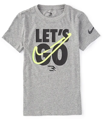 3BRAND By Russell Wilson Big Boys Short Sleeve Let's Go Tee