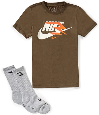 3BRAND by Russell Wilson Big Boys Short Sleeve Mash Up Graphic T-Shirt