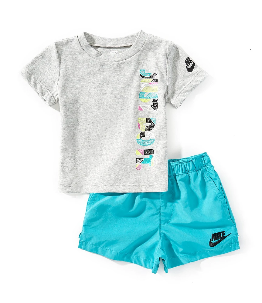 Nike Baby Boys Short-Sleeve Just Do It T-Shirt & Solid Shorts Set