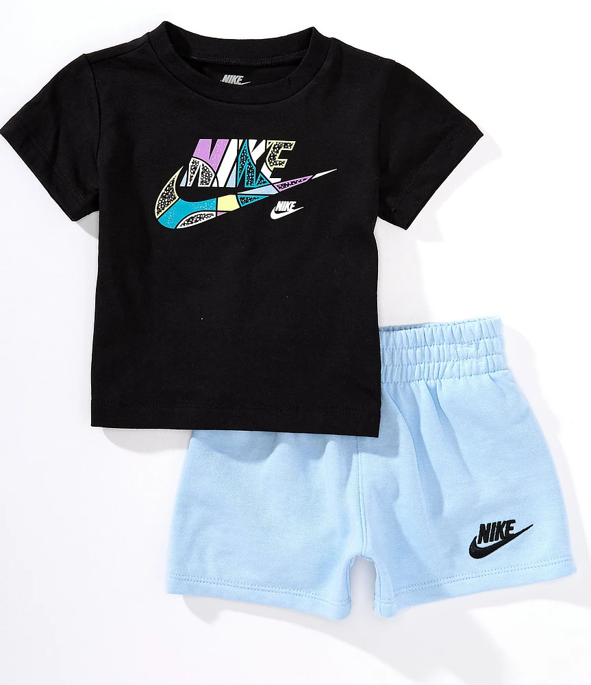 Nike Baby Boys Short-Sleeve Logo-Detailed T-Shirt & Solid Shorts Set