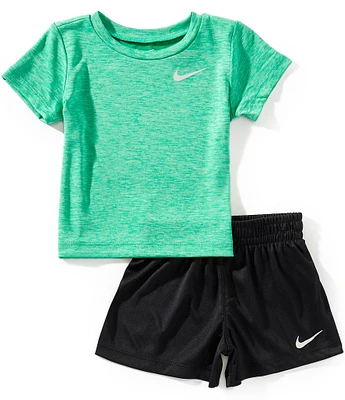 Nike Baby Boys Short-Sleeve Printed T-Shirt & Solid Bike Shorts Set