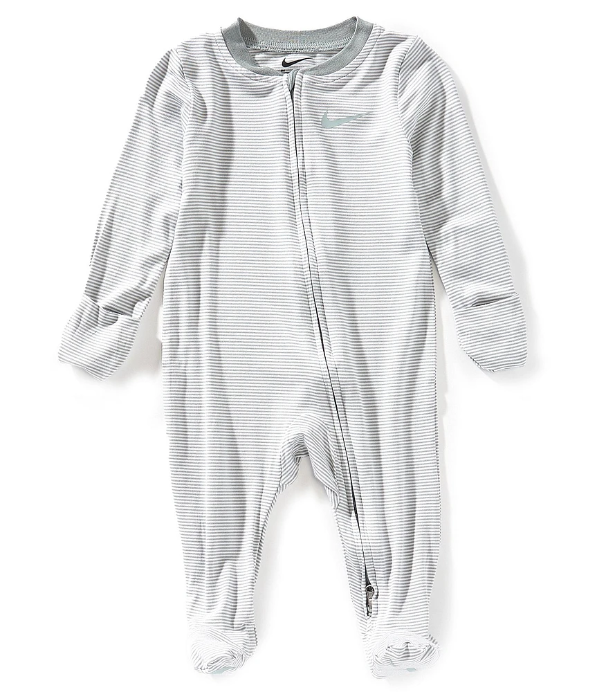 Nike Baby Girls Long-Sleeve Striped Footie Coverall