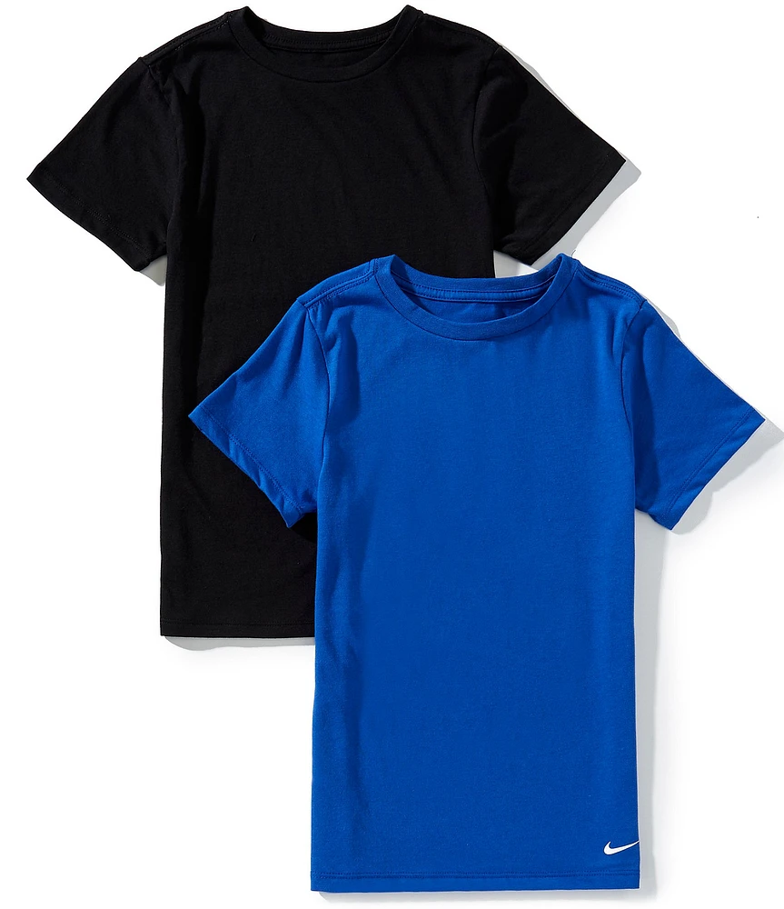 Nike Big Boys Short Sleeve Crew Undershirt 2-Pack