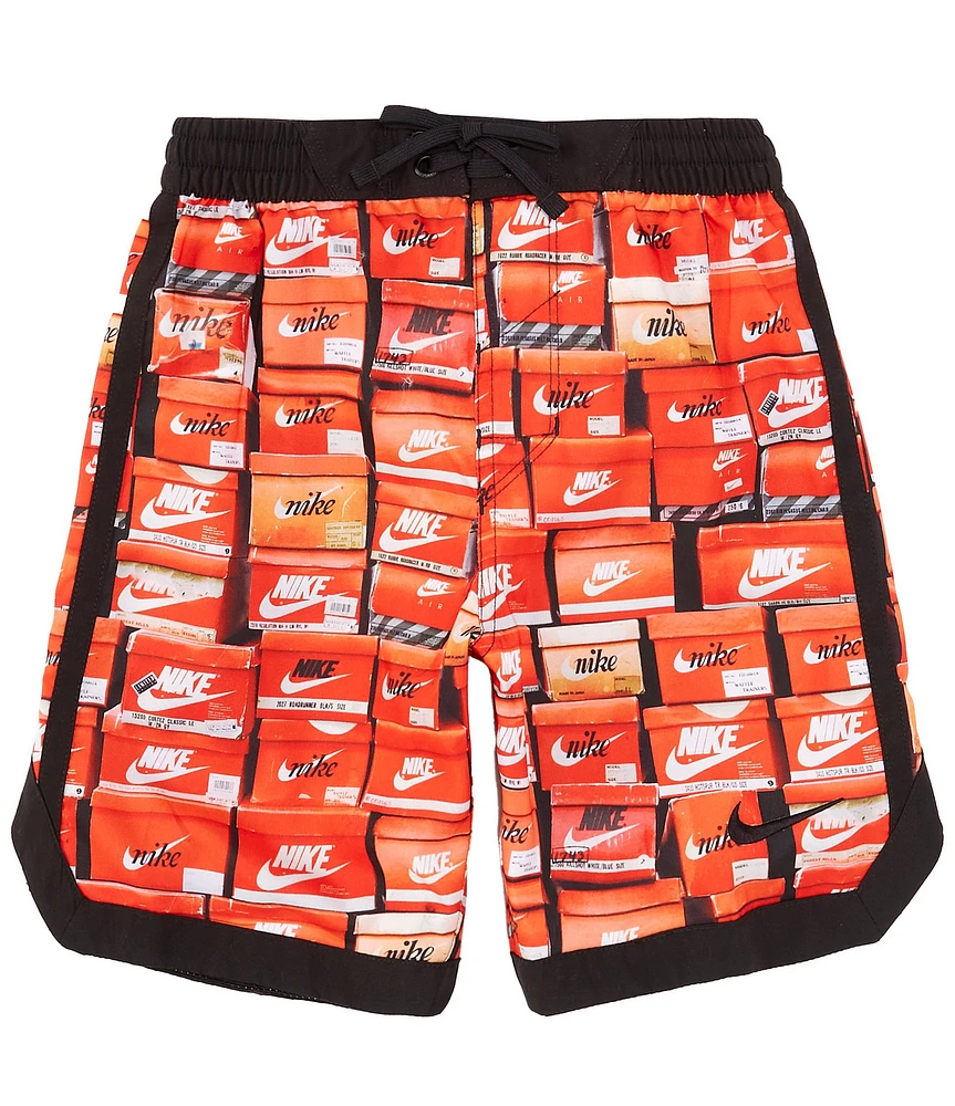 Nike Big Boys Stacked Fadeaway 7#double; Swim Trunks