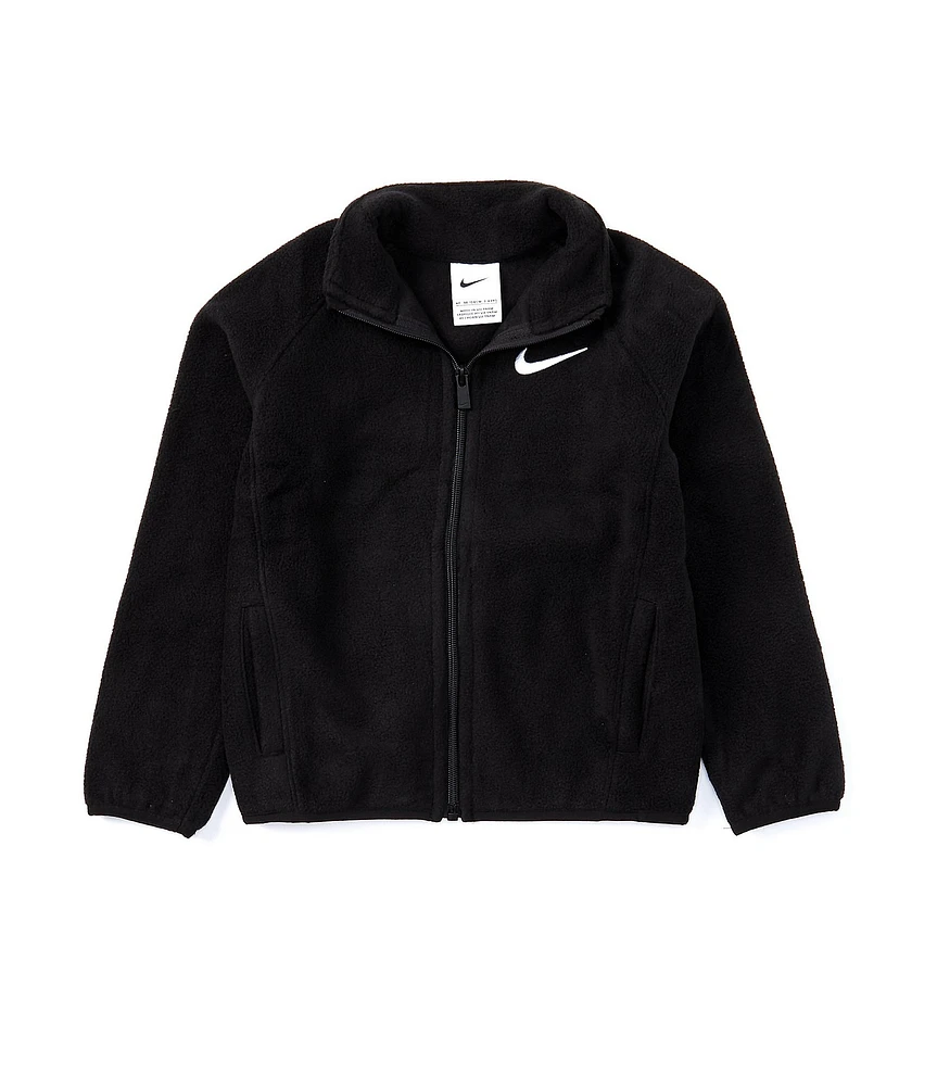 Nike Little Boys Long Sleeve Swoosh Fleece Jacket