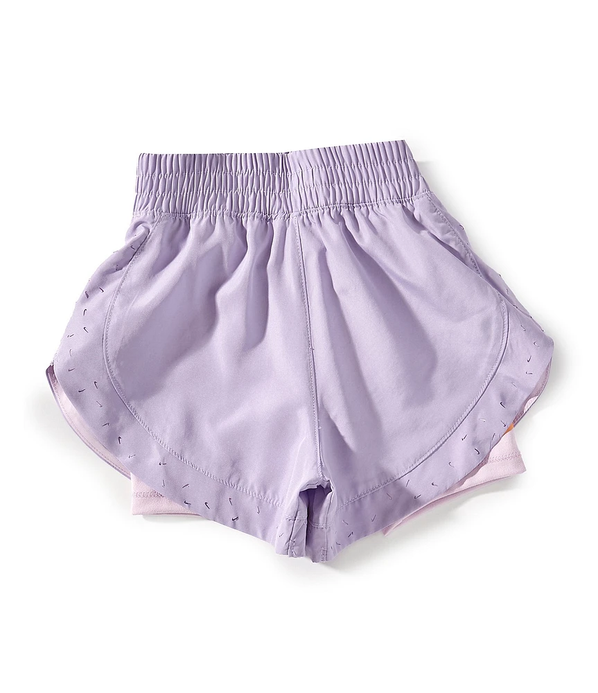 Nike Little Girls Sunny Swoosh Dri-Fit Jersey Shorts