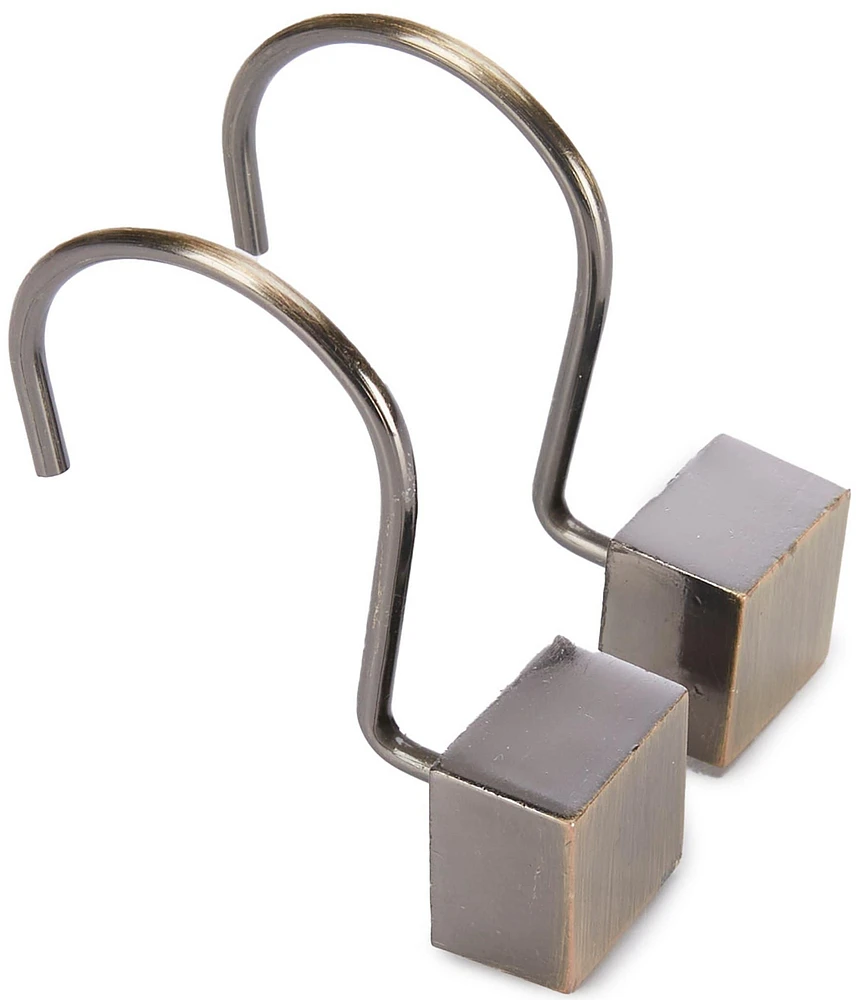 Noble Excellence Square Cube Shower Curtain Hook Set