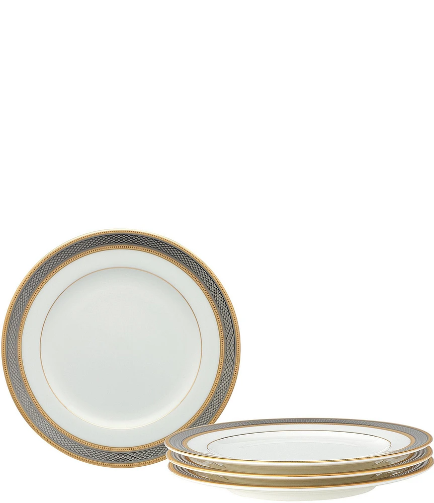 Noritake Brilliance Bone China Bread & Butter/Appetizer Plates, Set of 4