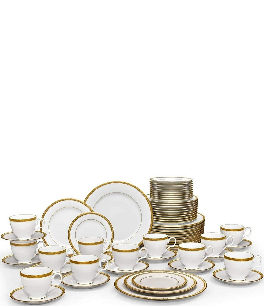 Noritake Charlotta Porcelain 60-Piece Dinnerware Set