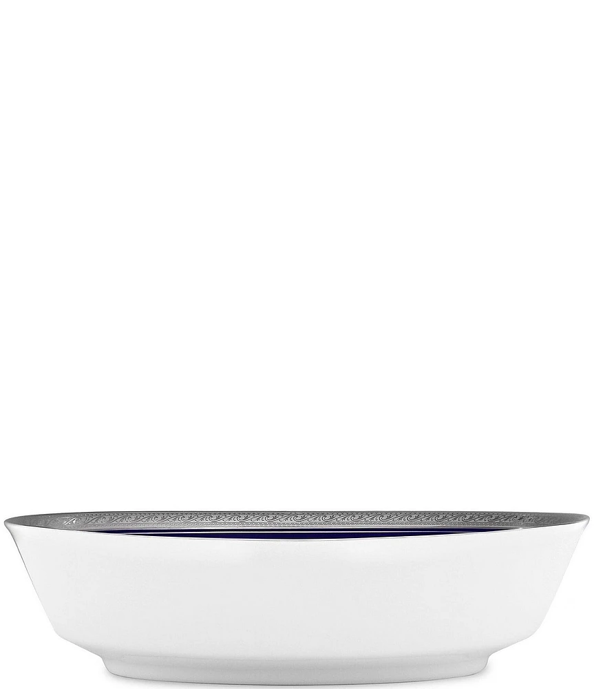 Noritake Crestwood Cobalt Platinum Porcelain Oval Vegetable Bowl