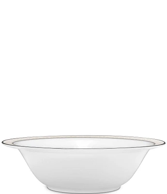 Noritake Montvale Scroll Platinum Bone China Round Vegetable Bowl