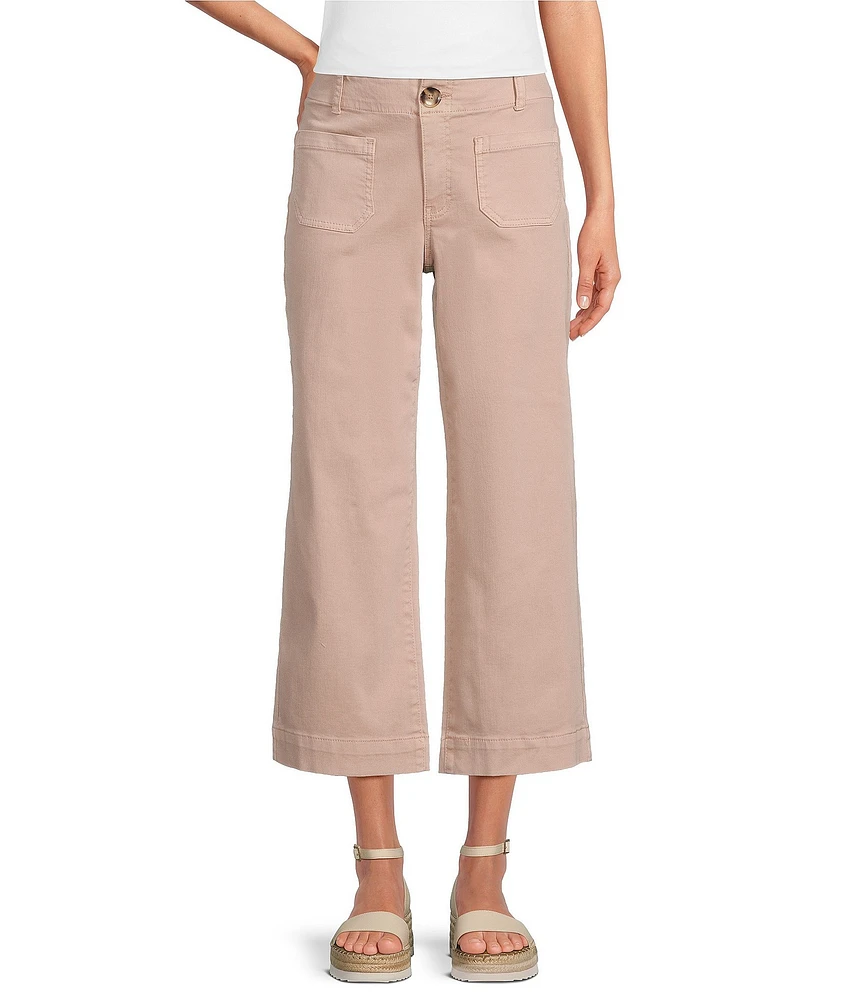 Nurture by Westbound Patch Pocket Wide-Leg Cropped Pants