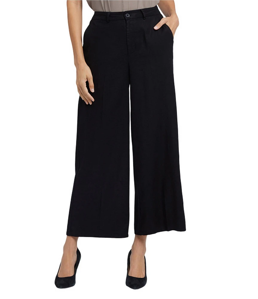 NYDJ Morgan Wide Leg Cropped Trouser Pants